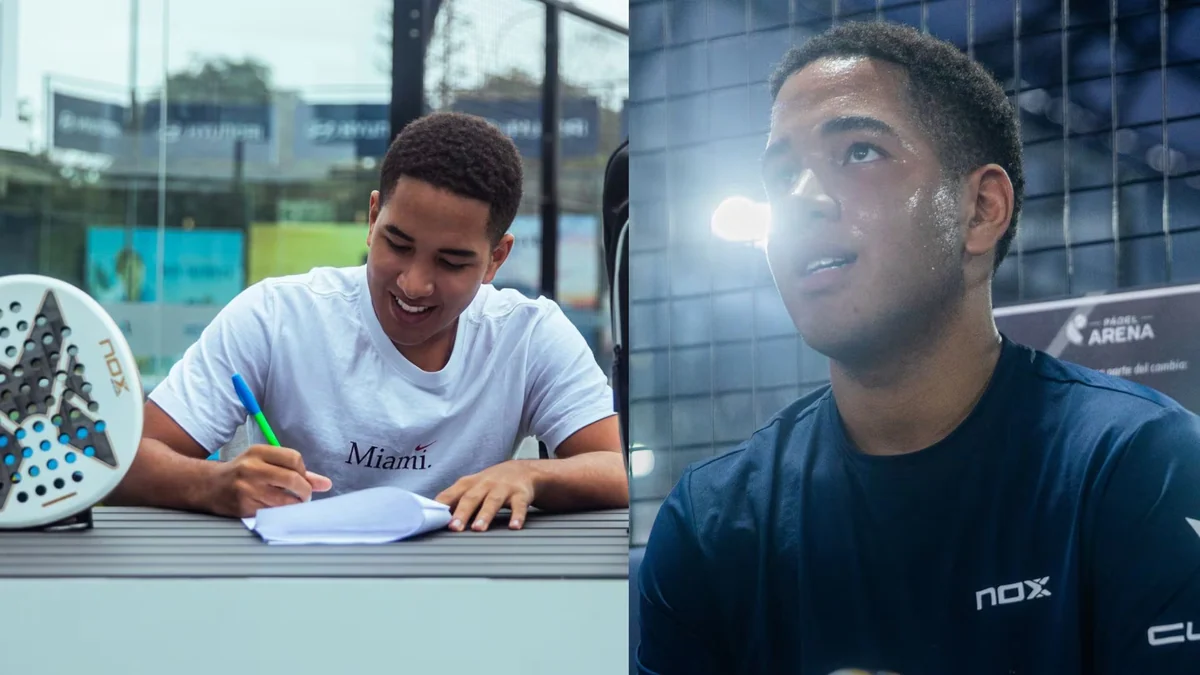 Adriano, hijo de Jefferson Farfán, sorprende al dejar atrás el fútbol y dedicarse al pádel