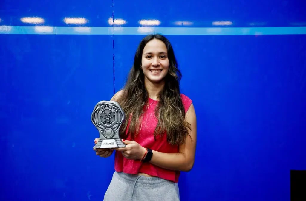 Orgullo colombiano: Lucía Bautista, squashista colombiana, quedó subcampeona del campeonato ECO Open 2026