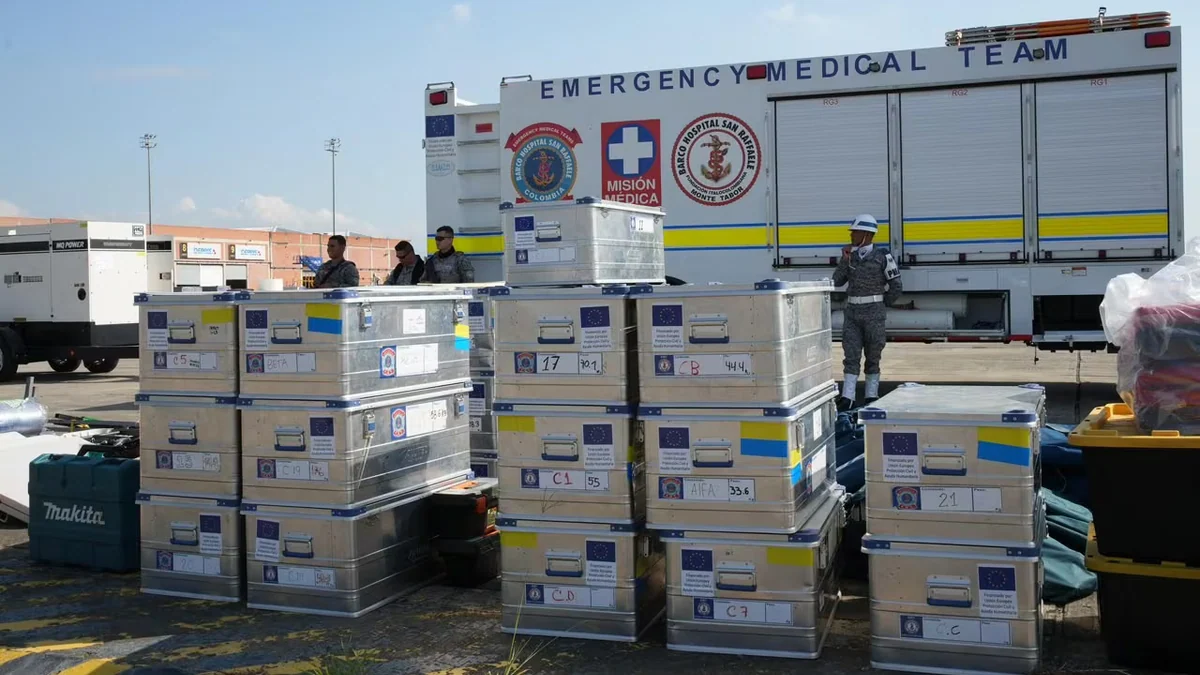 Colombia instala hospital de campaña en Venezuela para reforzar la atención tras el doble terremoto
