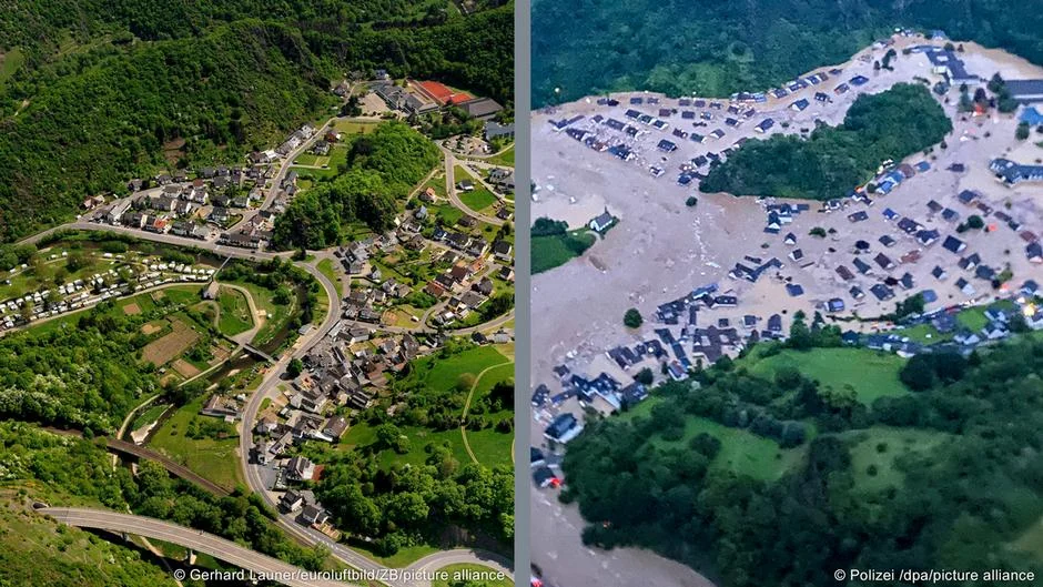 Almanya Ahrweiler sel felaketini anıyor