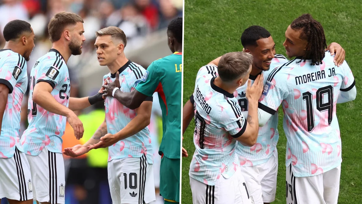 La fuerte discusión entre dos figuras de Bélgica cuando se quedaban sin Mundial y el abrazo de reconciliación tras la remontada