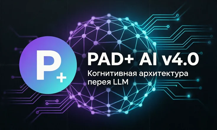 PAD+ AI v4.0: исследовательская когнитивная архитектура поверх LLM