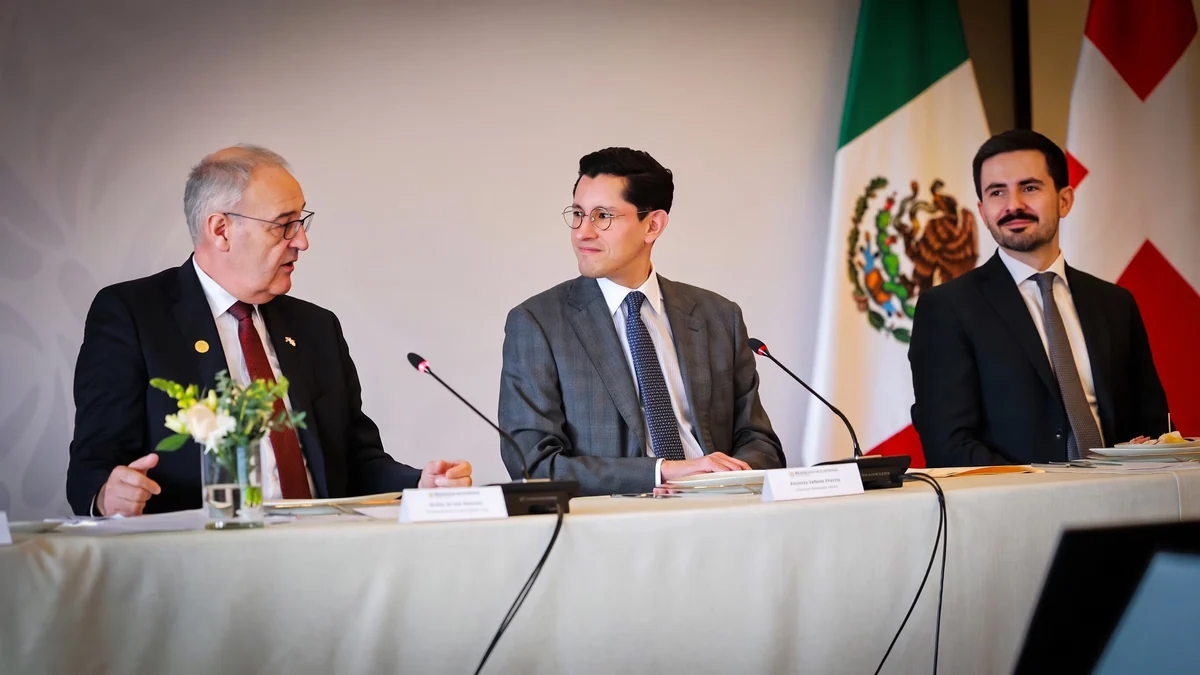 Alternativas al T-MEC: Roberto Velasco recibe a presidente de Suiza para abordar inversiones y comercio con México