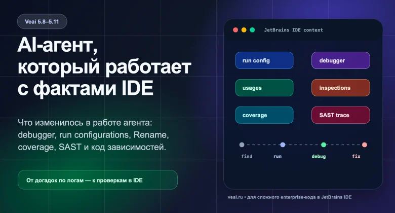 Veai 5.8-5.11: что изменилось в агенте, если смотреть на работу разработчика