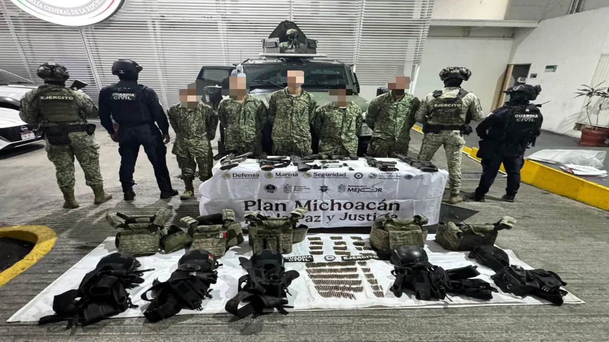 Detienen a cinco presuntos integrantes del CJNG tras ataque contra militares en Zitácuaro, Michoacán