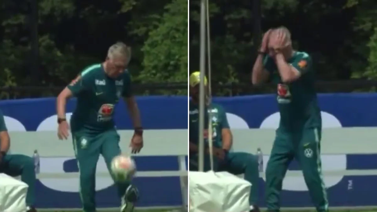El video del “ataque de ira” de Ancelotti al no poder hacer jueguitos en la práctica de Brasil: los memes que generó su reacción