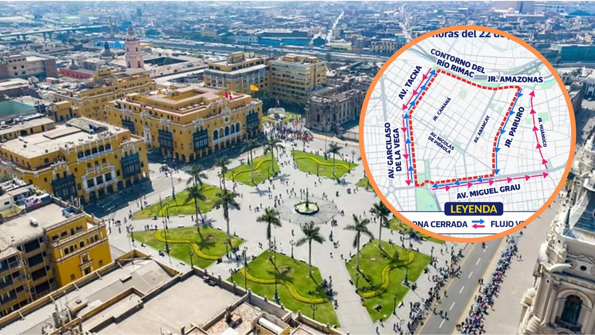 Restringen tránsito vehicular en el Centro Histórico de Lima del 19 al 22 de junio por medidas de seguridad ante movilizaciones, según la MML