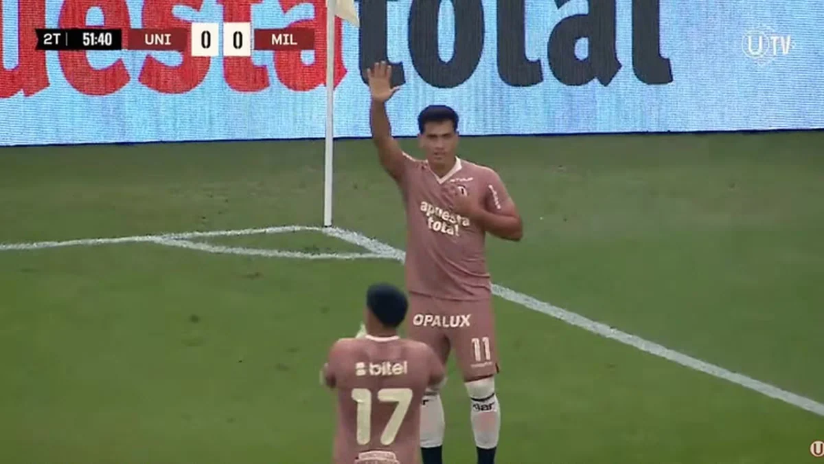 Golazo de José Rivera en Universitario vs Millonarios: el ‘Tunche’ pidió disculpas a la hinchada en plena celebración