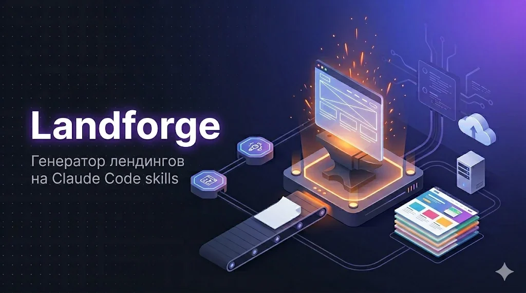 Генератор лендингов на Claude Code skills: статика, SEO, A/B и автодеплой из коробки