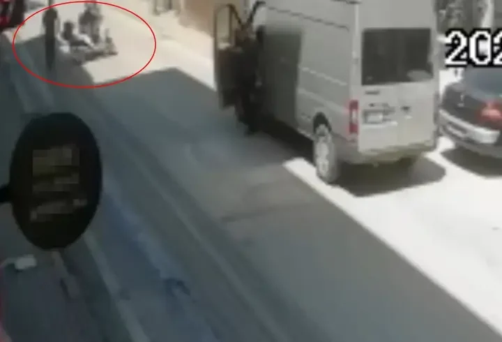 Yola dökülen mazotun neden olduğu kazalar kamerada
