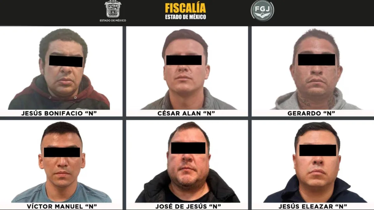 Arrestan a seis por interceptar un camión de carga, secuestrar a sus ocupantes y robar la carga en Edomex