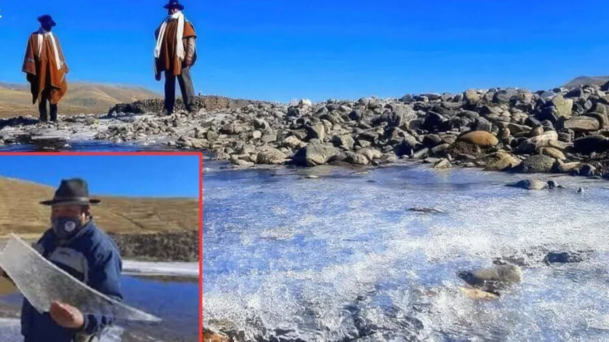 Río en Puno llega a -15 °C y se congela: heladas extremas cubren el Laraqueri y Senamhi advierte continuidad del frío en el altiplano en Perú