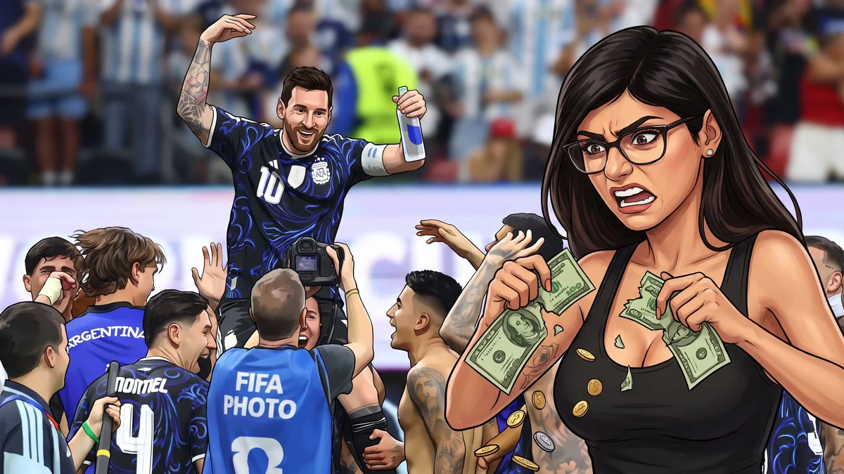 Las críticas de Mia Khalifa a la Selección tras perder dinero en una apuesta: “El juego sucio del equipo argentino”