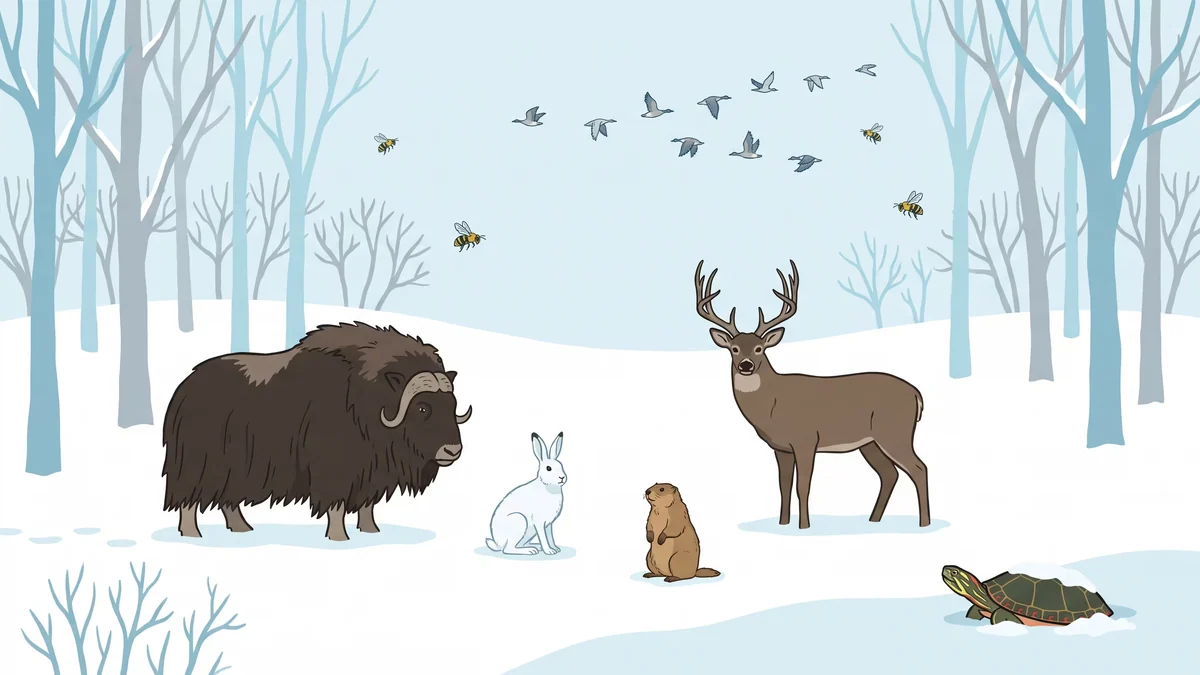 Un estudio identifica por primera vez cómo los animales entran en "modo invierno"