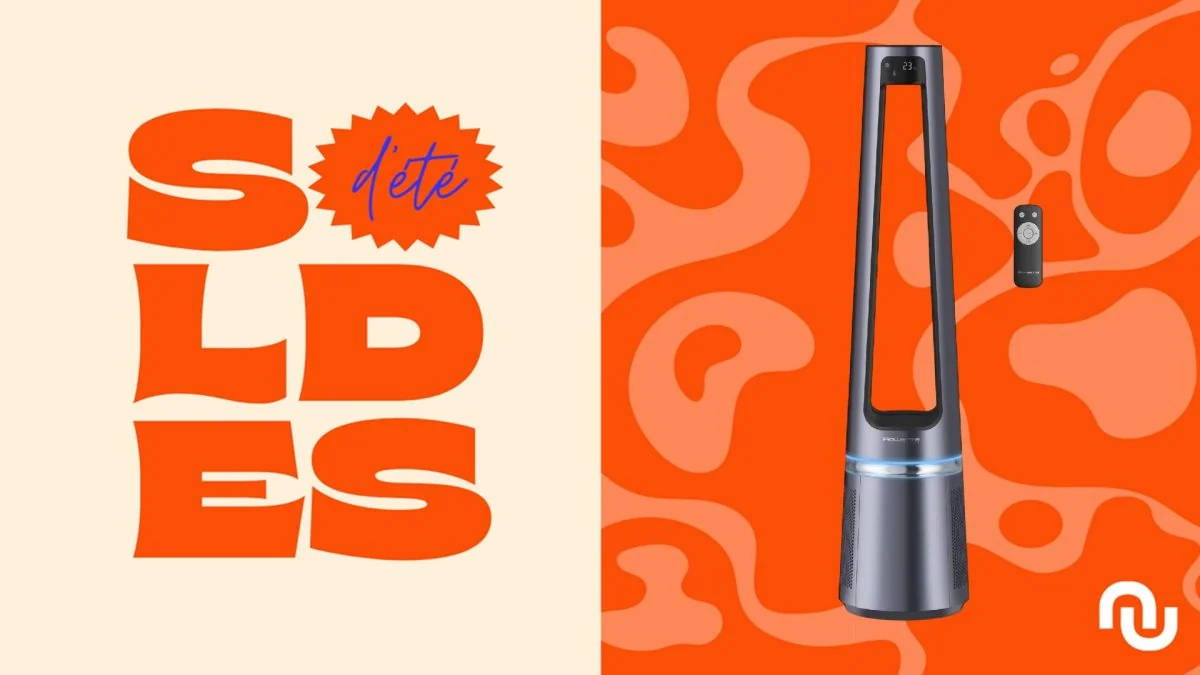 Cdiscount divise par deux le prix du ventilateur purificateur Rowenta pendant les soldes