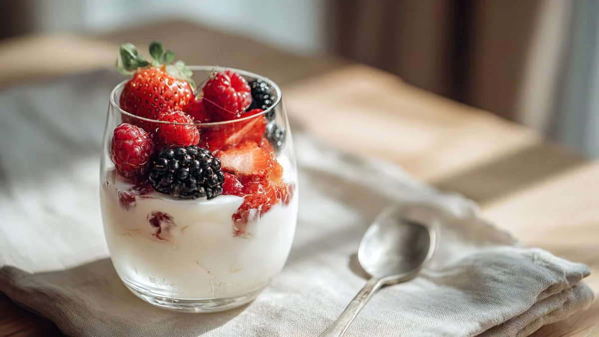 Cuánta proteína tiene un bowl de yogurt griego con frutos rojos y a qué hora comerlo para ganar masa muscular