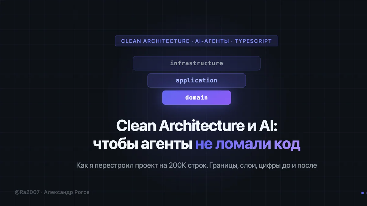 Clean Architecture и AI: как я перестроил проект на 200К строк, чтобы агенты не ломали код