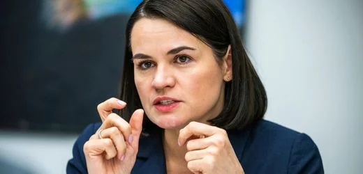 Belarussische Oppositionsführerin Swetlana Tichanowskaja besucht die Ukraine