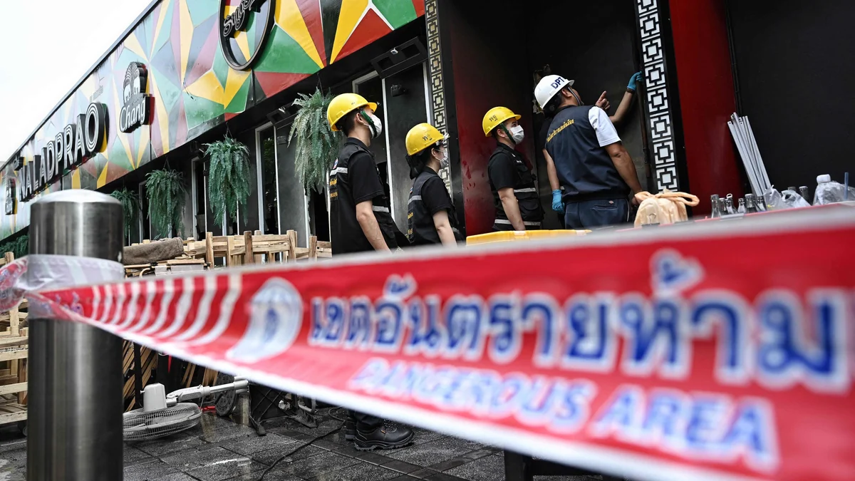 El incendio en un pub de Bangkok con 27 muertos que reabre el debate sobre la seguridad en los locales de ocio de Tailandia