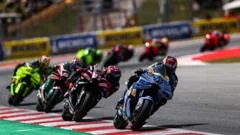 Riders hospitalised after high-speed MotoGP crashes