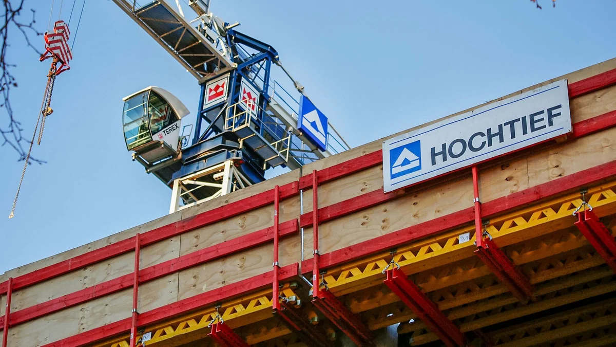 Essener Baukonzern Hochtief steigt in den DAX auf