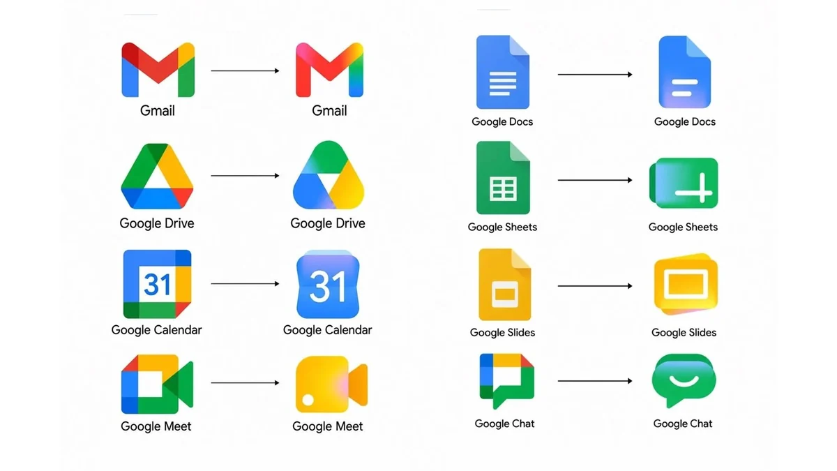 Google, yeniden tasarlanmış uygulama ikonlarını kullanıma sunmaya başladı