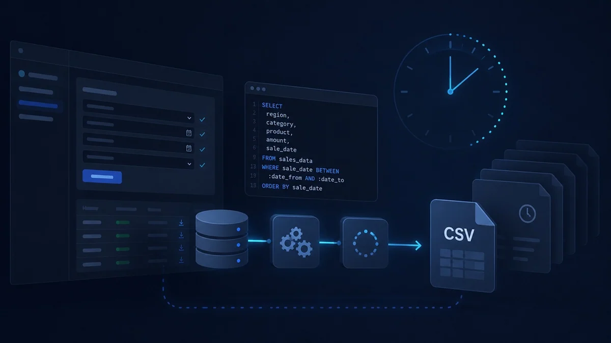 Параметризованные отчёты в CSV без таймаута