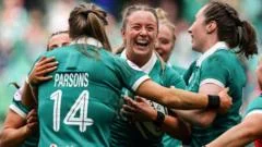Ireland thrash Scotland in front of record crowd