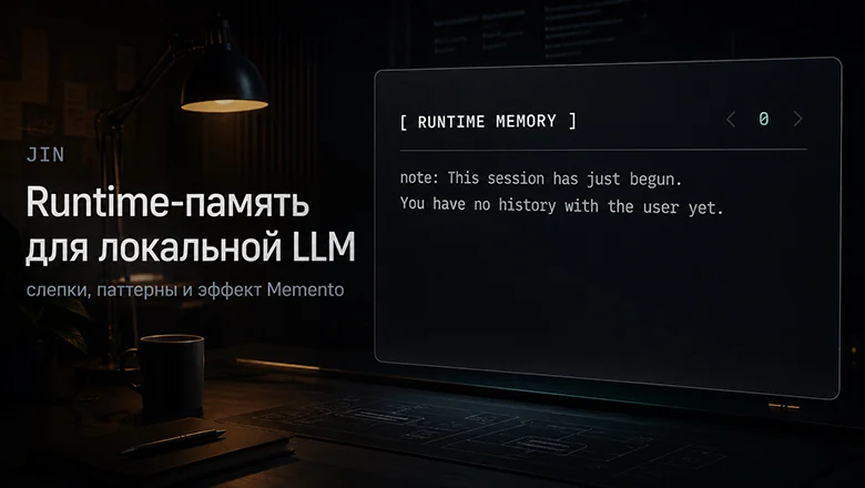 Runtime‑память для локальной LLM: слепки, паттерны и эффект Memento