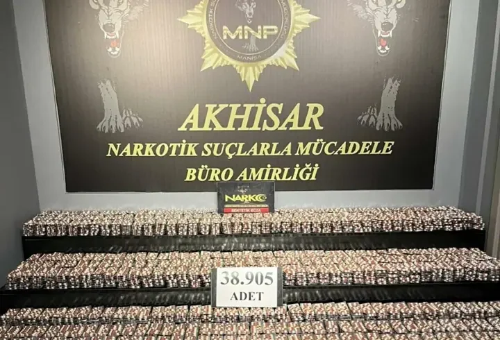 Manisa'da 42 bin 300 sentetik hap ele geçirildi; 2 tutuklama