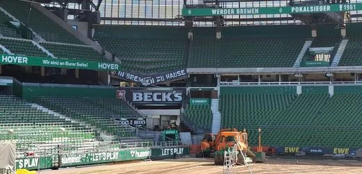 Fußball-Bundesliga: Betonstützen im Bremer Weserstadion zerbrochen