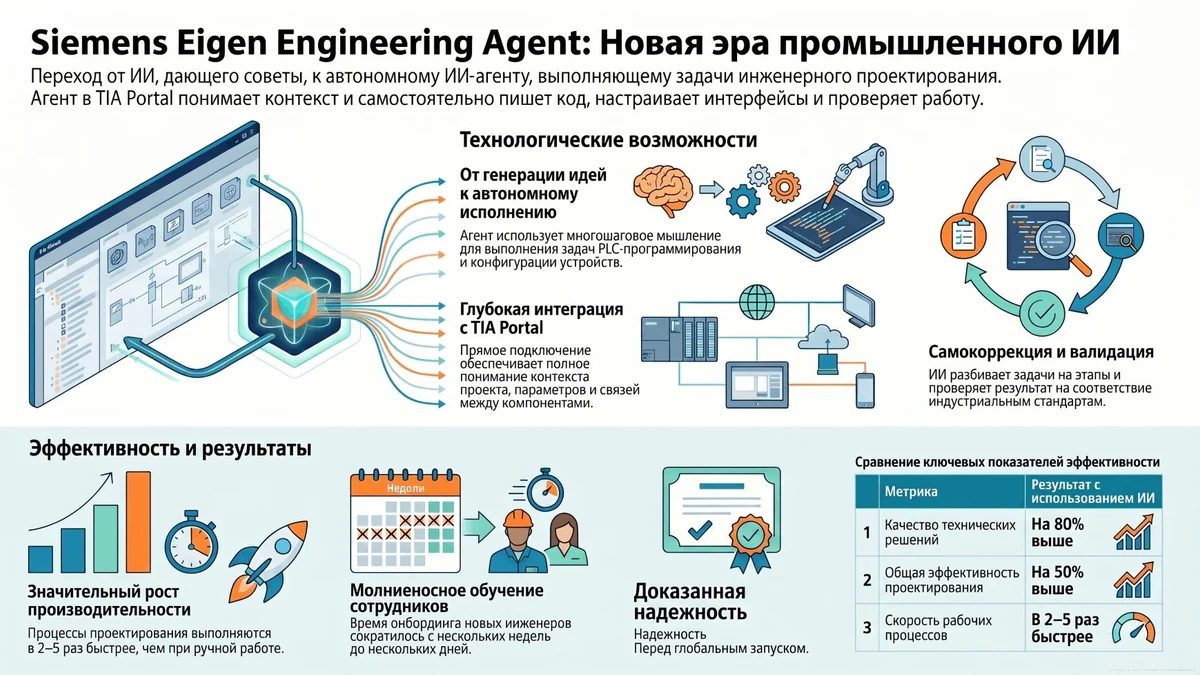 Siemens «сломал» игру: почему их новый ИИ-агент навсегда изменит программирование ПЛК в TIA Portal