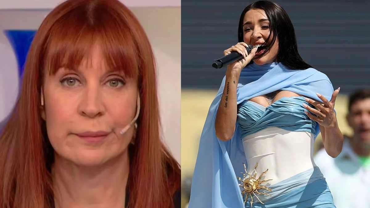 Matilda Blanco cuestionó el vestido de María Becerra en la final del Mundial: “Tenía una bandera enroscada”