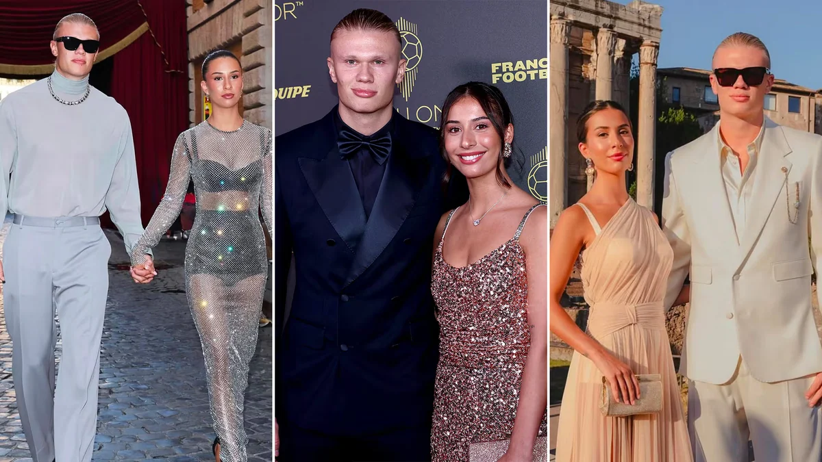 Erling Haaland y su pareja, Isabel Johansen, marcan el pulso de la moda en el deporte: sus estilos emblemáticos