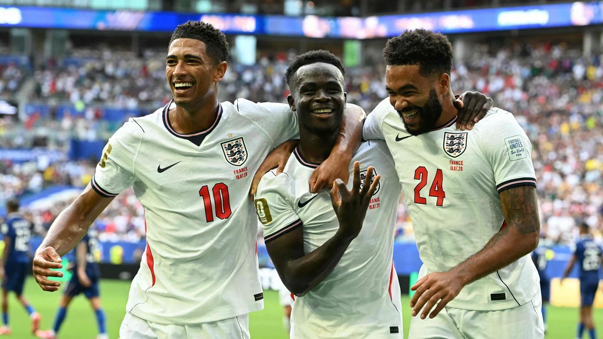 Luvia de goles en Miami: Inglaterra se lleva el bronce con un 'hat trick' de Saka y Mbappé, de momento, se queda el pichichi