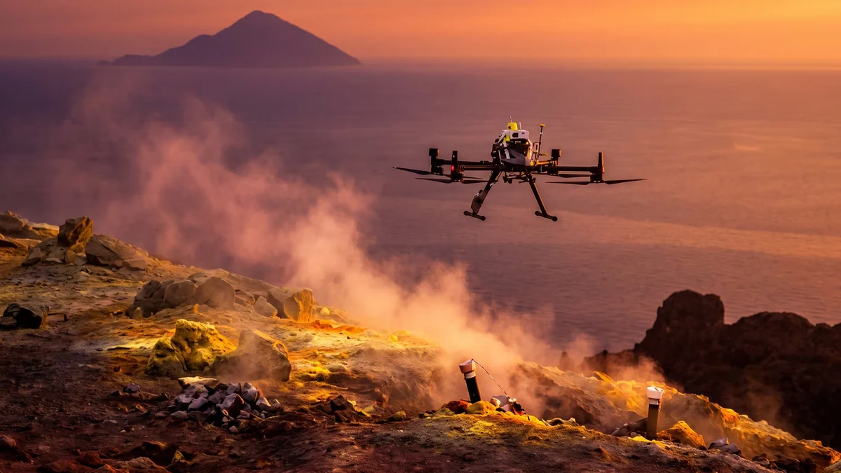 Científicos usan drones para anticipar erupciones volcánicas: el innovador sistema