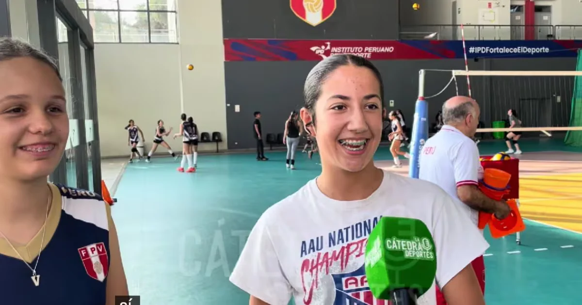 La voleibolista peruana-iraní de 13 años, que mide 1.77 metros y sueña con jugar por la selección: “Quiero ir a unas olimpiadas”