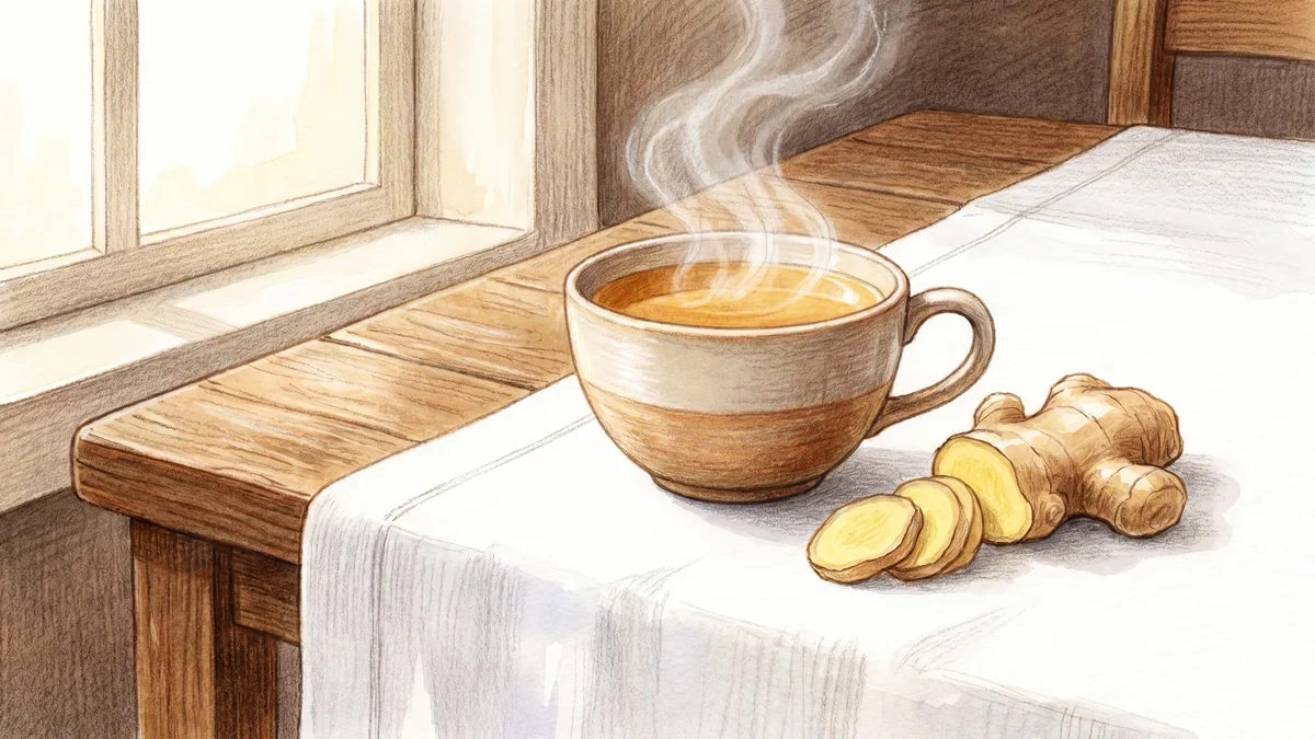 El té de jengibre después del almuerzo alivia la hinchazón y la pesadez estomacal, según estudios