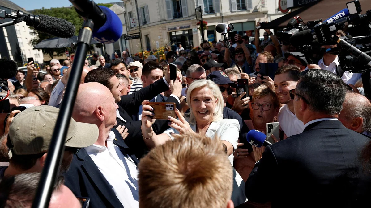 Le Pen im Wahlkampf: Weitermachen, als sei sie freigesprochen worden