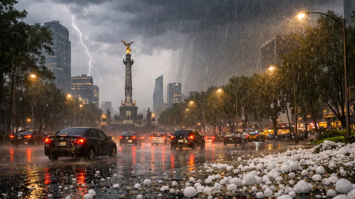 Prepárate para lluvias intensas y granizo este lunes 6 de julio en CDMX