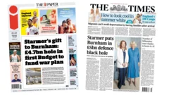 'Defence black hole' and 'Starmer's gift to Burnham'