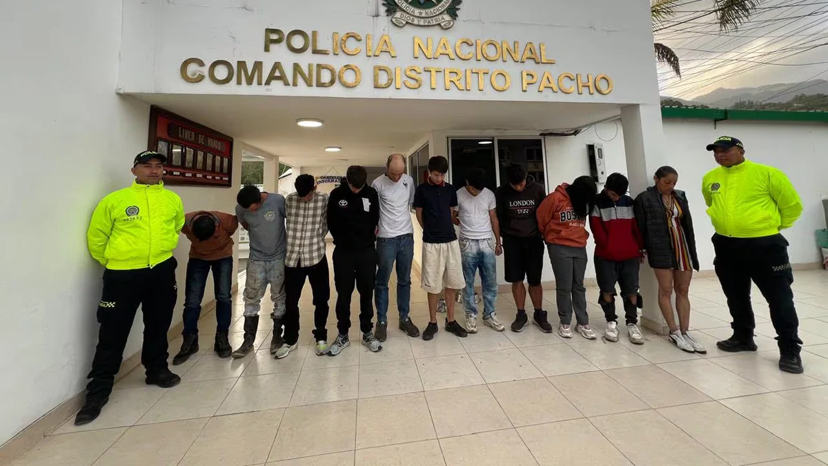 Capturan a 11 presuntos integrantes de ‘Los del San José’, banda que vendía droga cerca de colegios en Pacho, Cundinamarca
