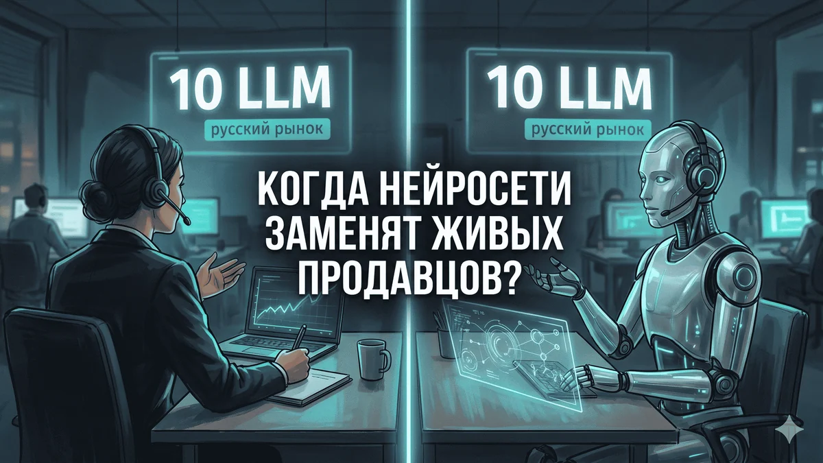 Когда нейросети заменят живых продавцов? Тест 10 LLM на умение продавать для русского рынка
