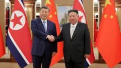 Xi Jinping and Kim Jong Un vow stronger ties as North Korea visit wraps up