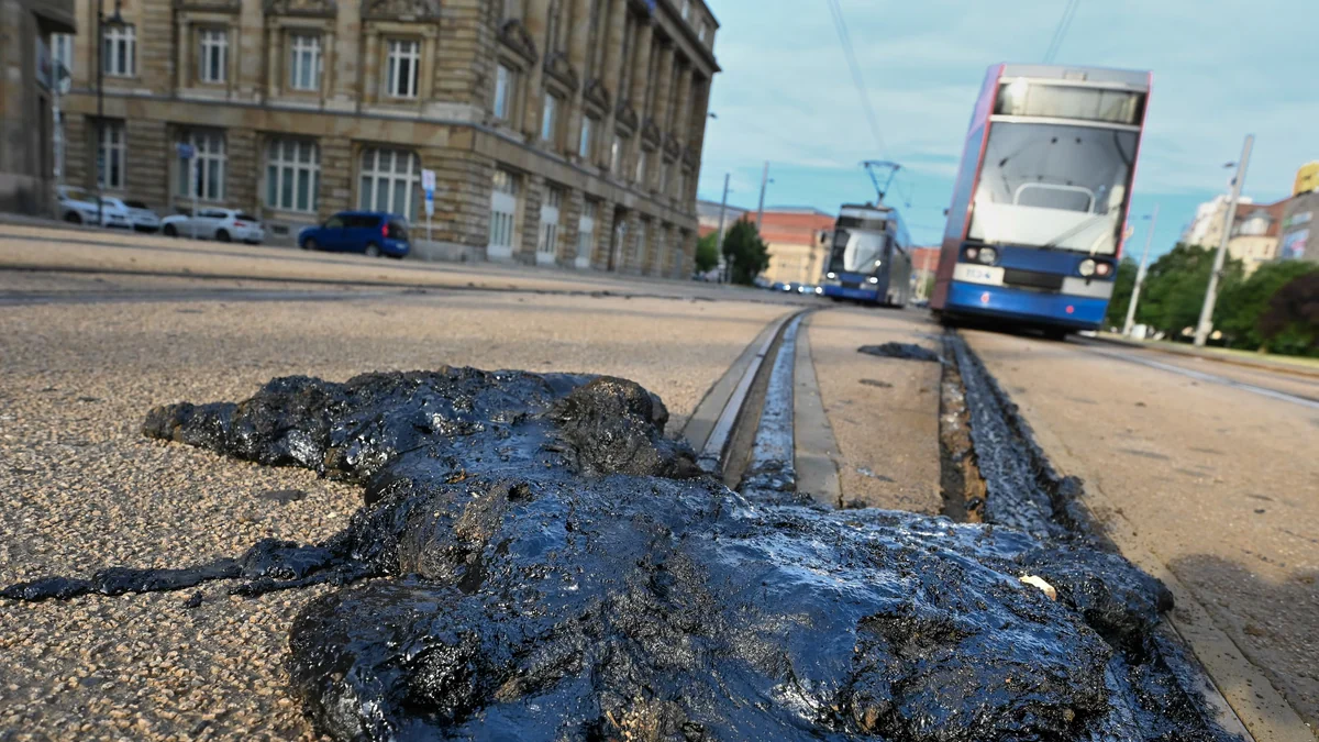 El calor derrite las juntas de los raíles y suspende la circulación de tranvías en Leipzig