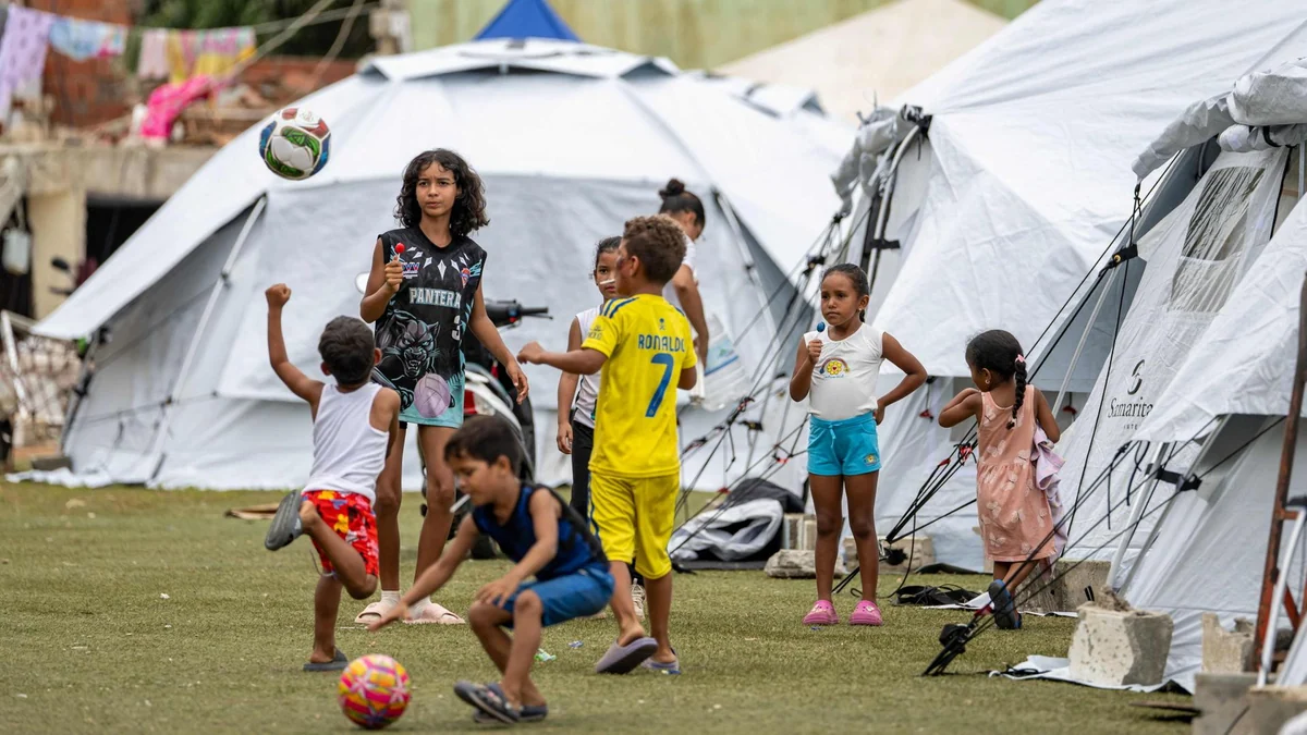 Kinder in Venezuela: Spielen zwischen den Trümmern