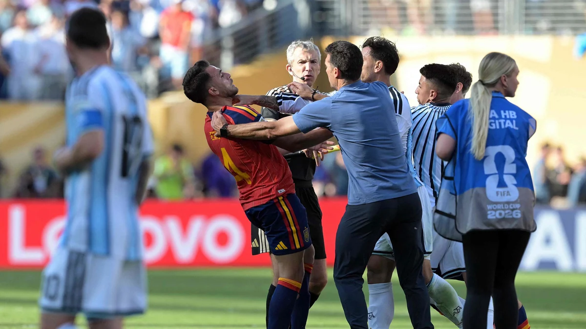 El puñetazo de Molina, la locura de Paredes y el desprecio argentino a los campeones en el postpartido más bronco del Mundial: "Estuvisteis llorando toda la semana"