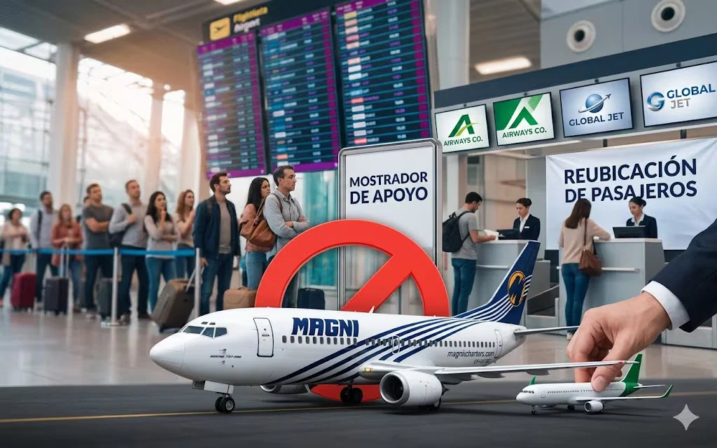 Magnicharters se resiste a pagar liquidaciones, acusan empleados de la aerolínea
