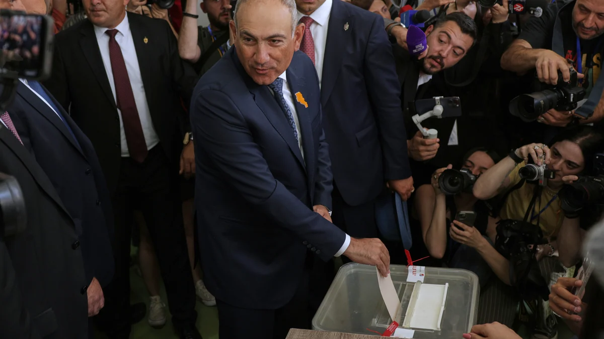 Armenians vote in general election watched closely by Russia and the West