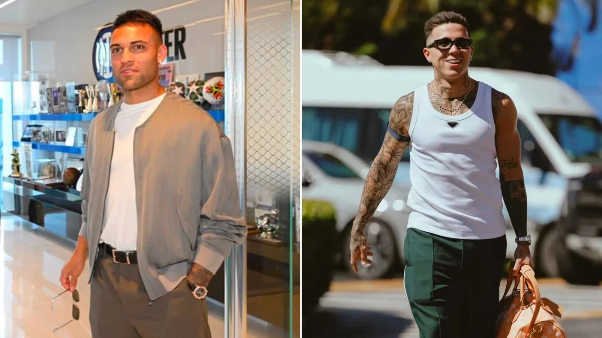 Los códigos de moda de Lautaro y Enzo: así eligen sus looks los goleadores de la semifinal del Mundial